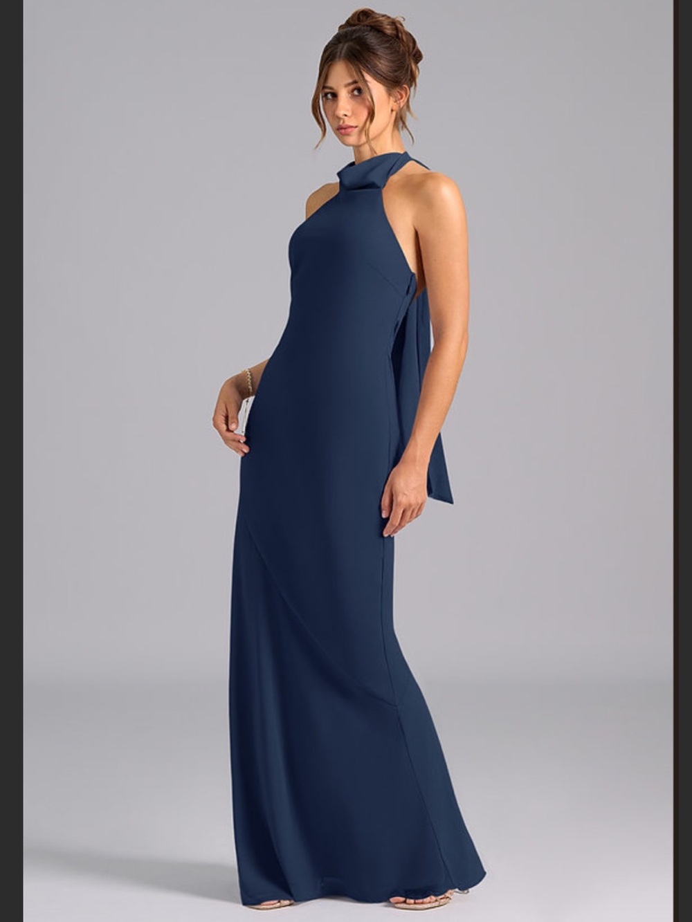 NWT Azazie Velli dress dark navy